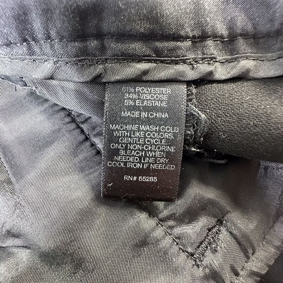 Express Columnist Dress Pants Womens 2 R Black Mid Rise Boot Cut Pockets Career - Picture 4 of 11